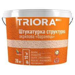 Штукатурка структурна акрилова “баранець” TRIORA (1-1,5) мм 20кг