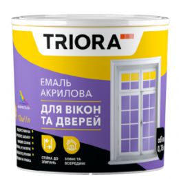 Емаль для вікон та дверей TRIORA 0.75 л