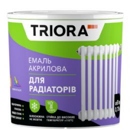 Емаль акрилова для радіаторів TRIORA 0,9 кг